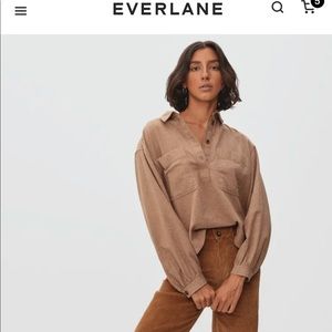 Everlane The Organic Cotton Flannel Popover